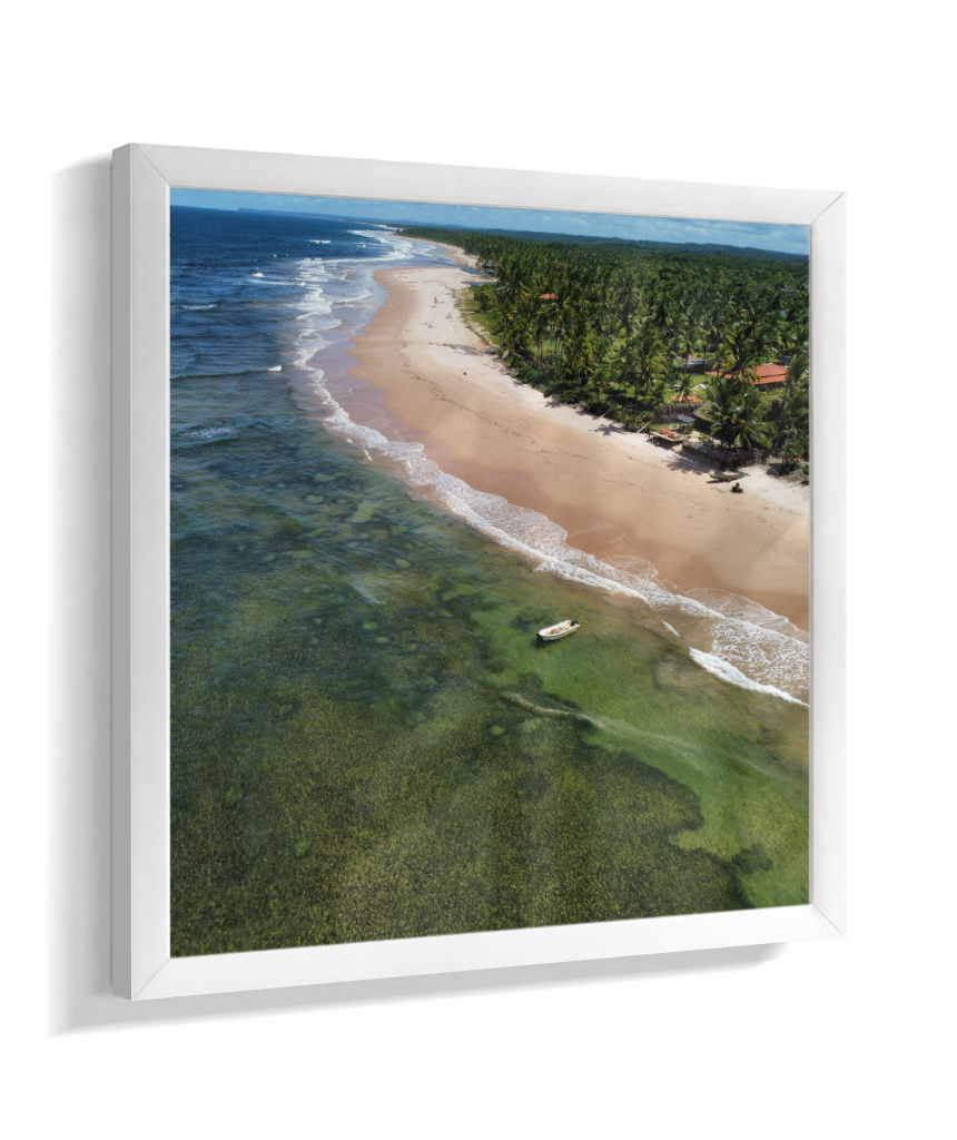 Quadro Praia de Algodões - Quadrado