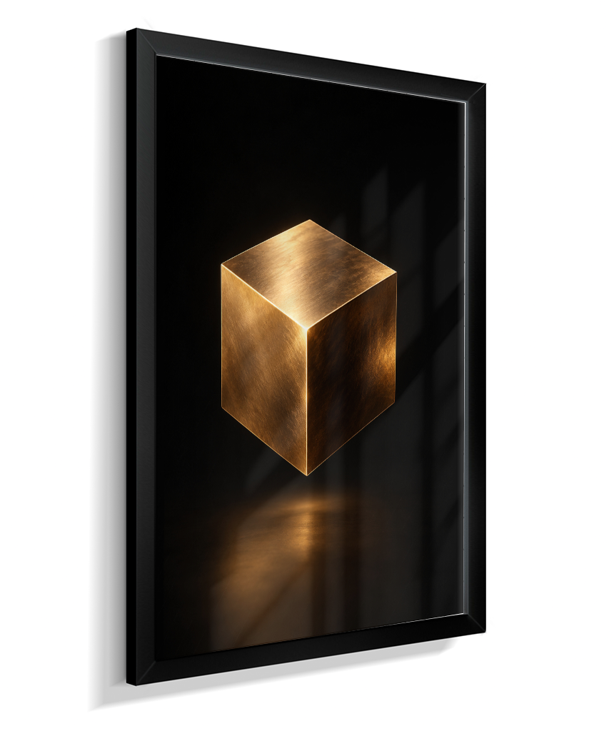 Cubo — Bronze e Preto