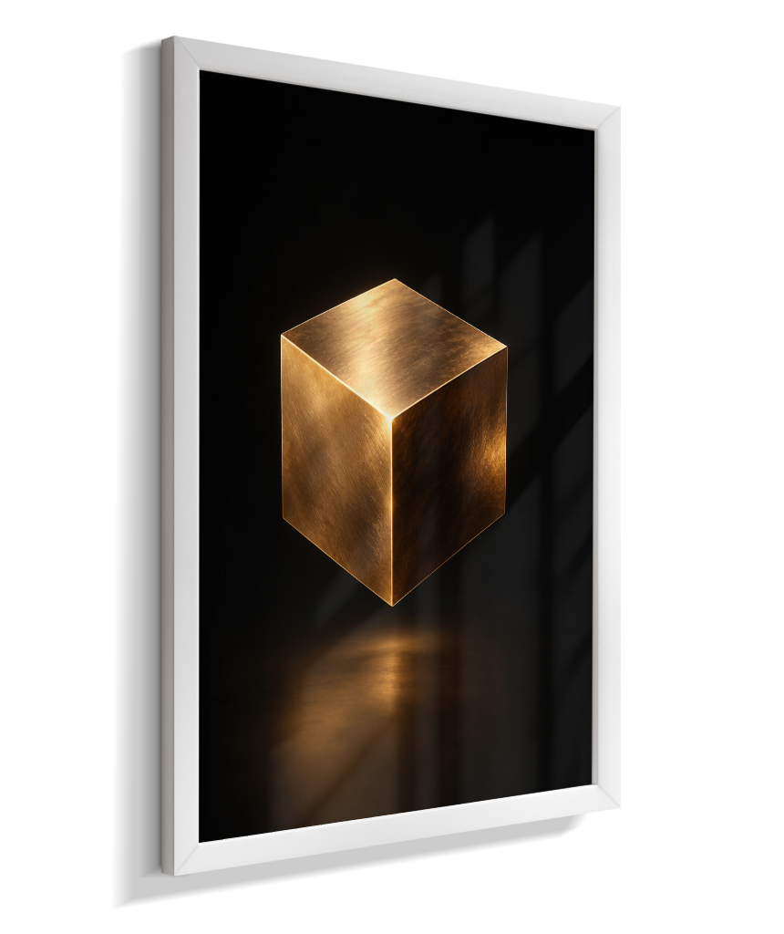 Cubo — Bronze e Preto