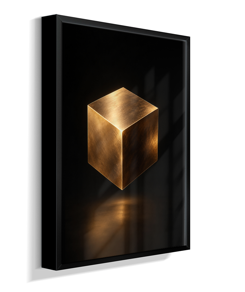 Cubo — Bronze e Preto