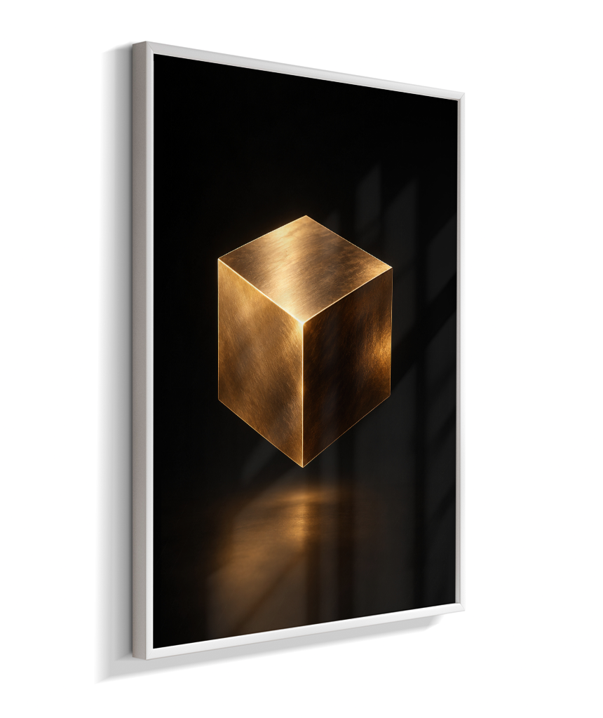Cubo — Bronze e Preto