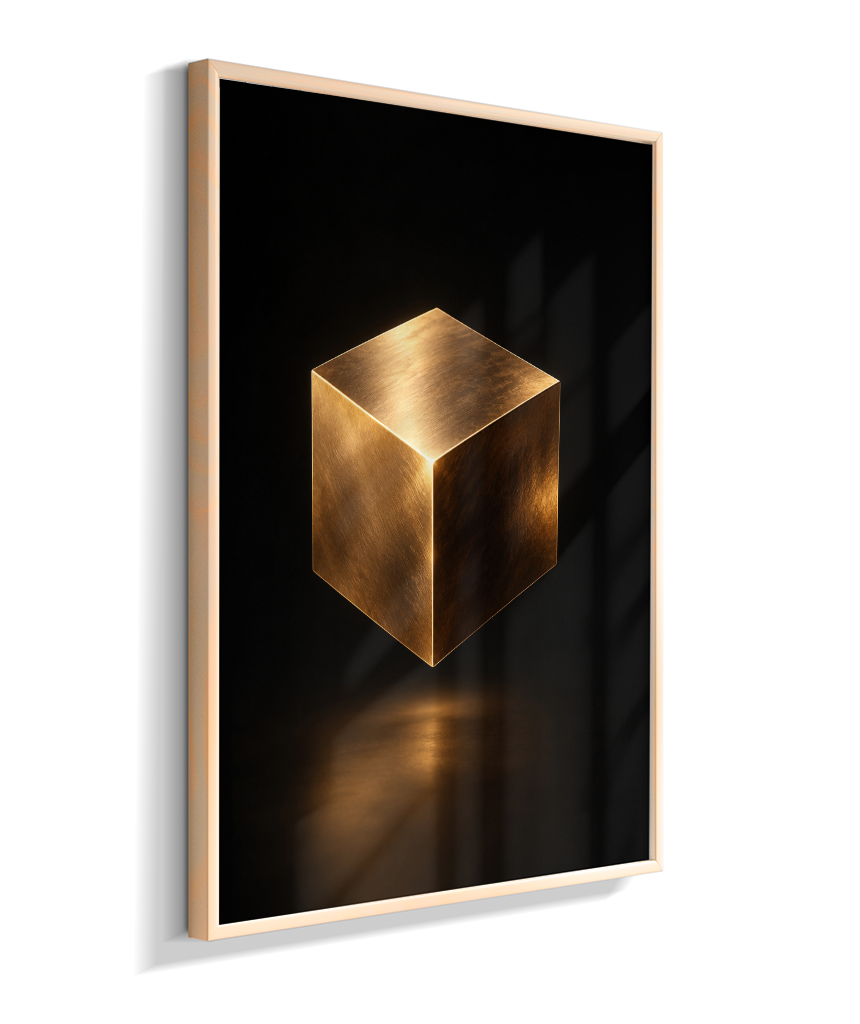 Cubo — Bronze e Preto