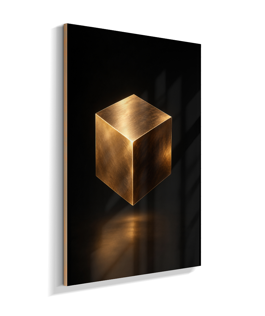 Cubo — Bronze e Preto