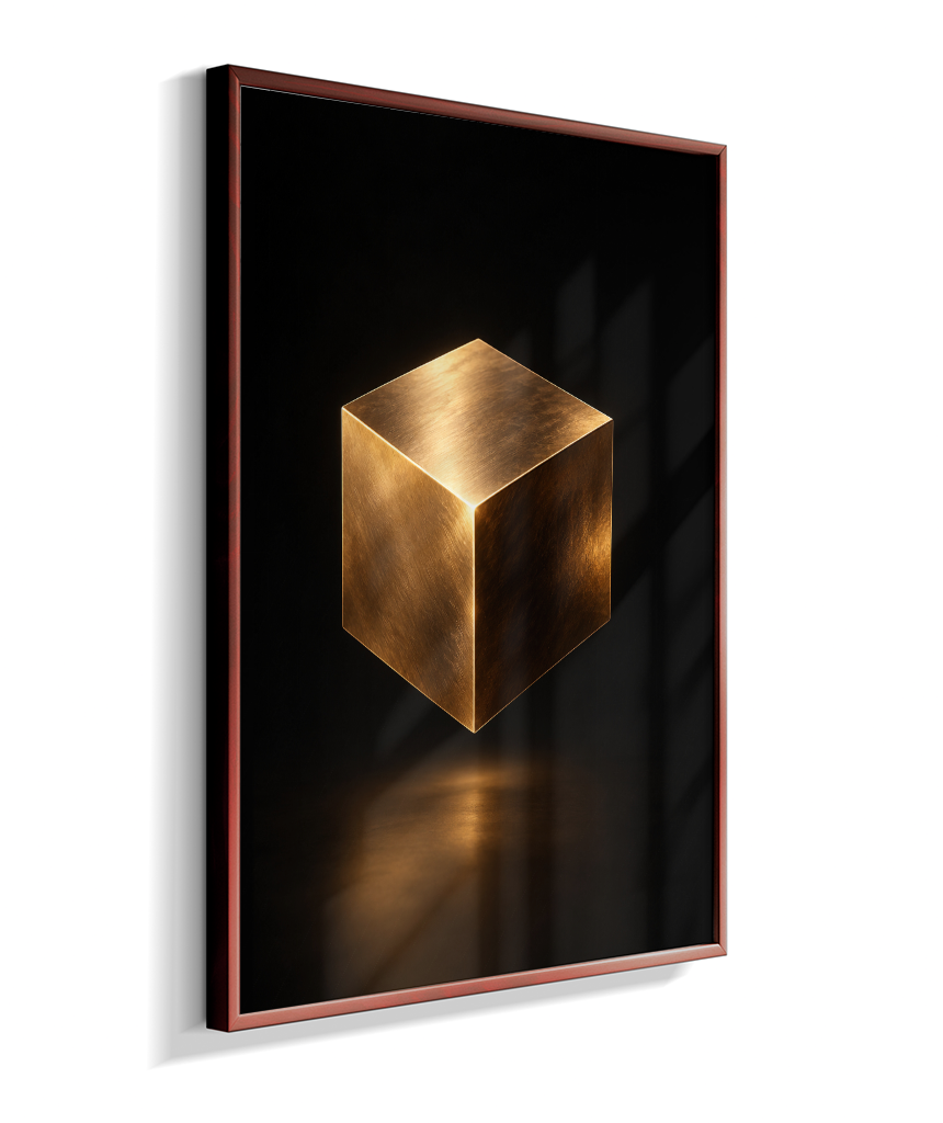 Cubo — Bronze e Preto