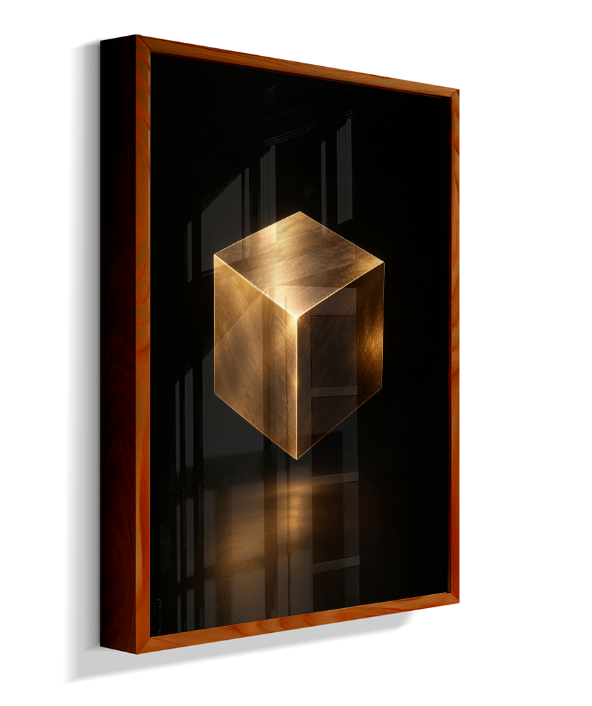 Cubo — Bronze e Preto