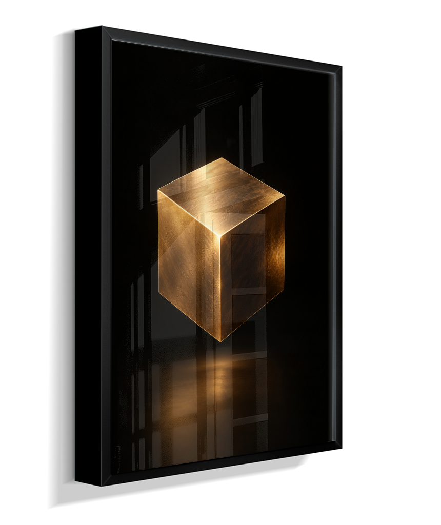 Cubo — Bronze e Preto