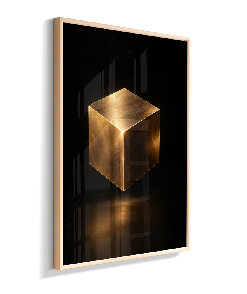 Cubo — Bronze e Preto
