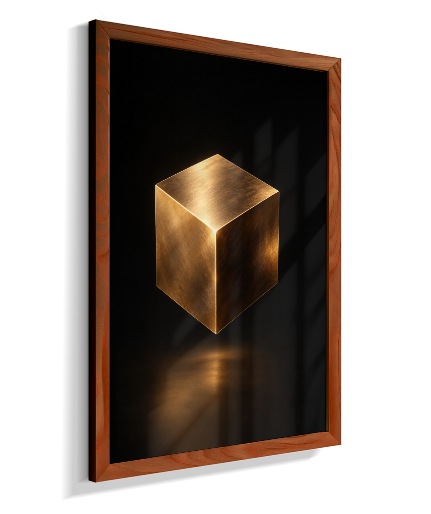 Cubo — Bronze e Preto