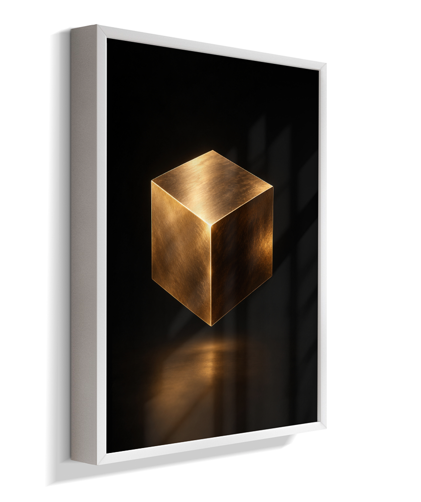 Cubo — Bronze e Preto