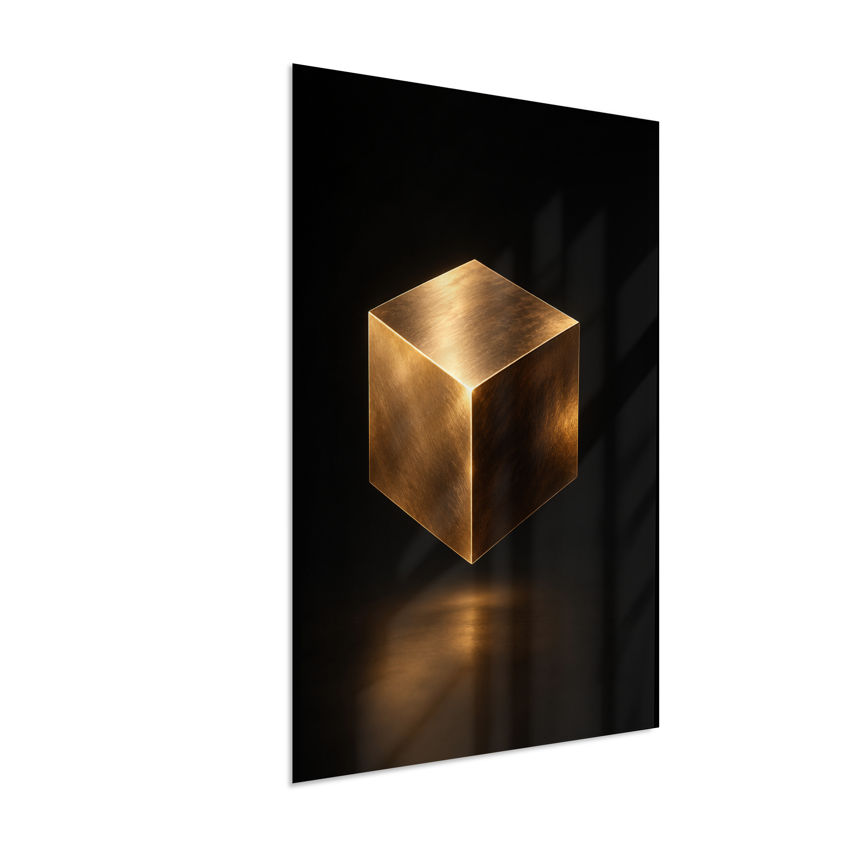 Cubo — Bronze e Preto