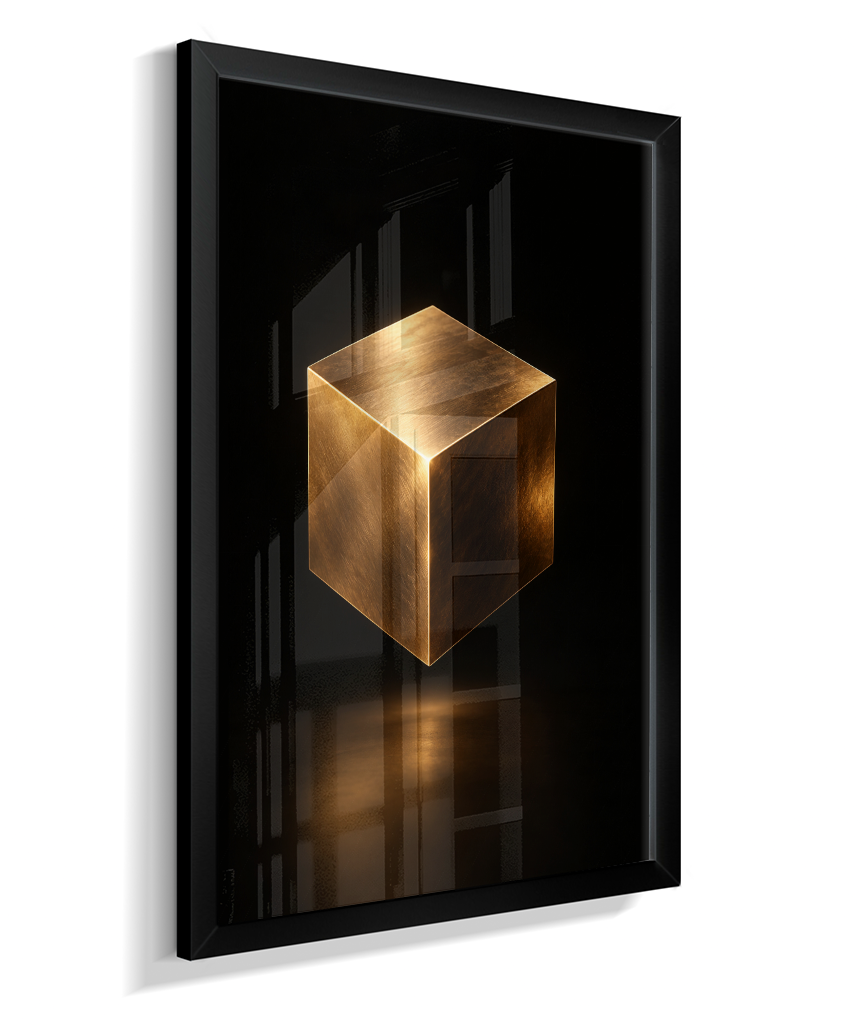 Cubo — Bronze e Preto
