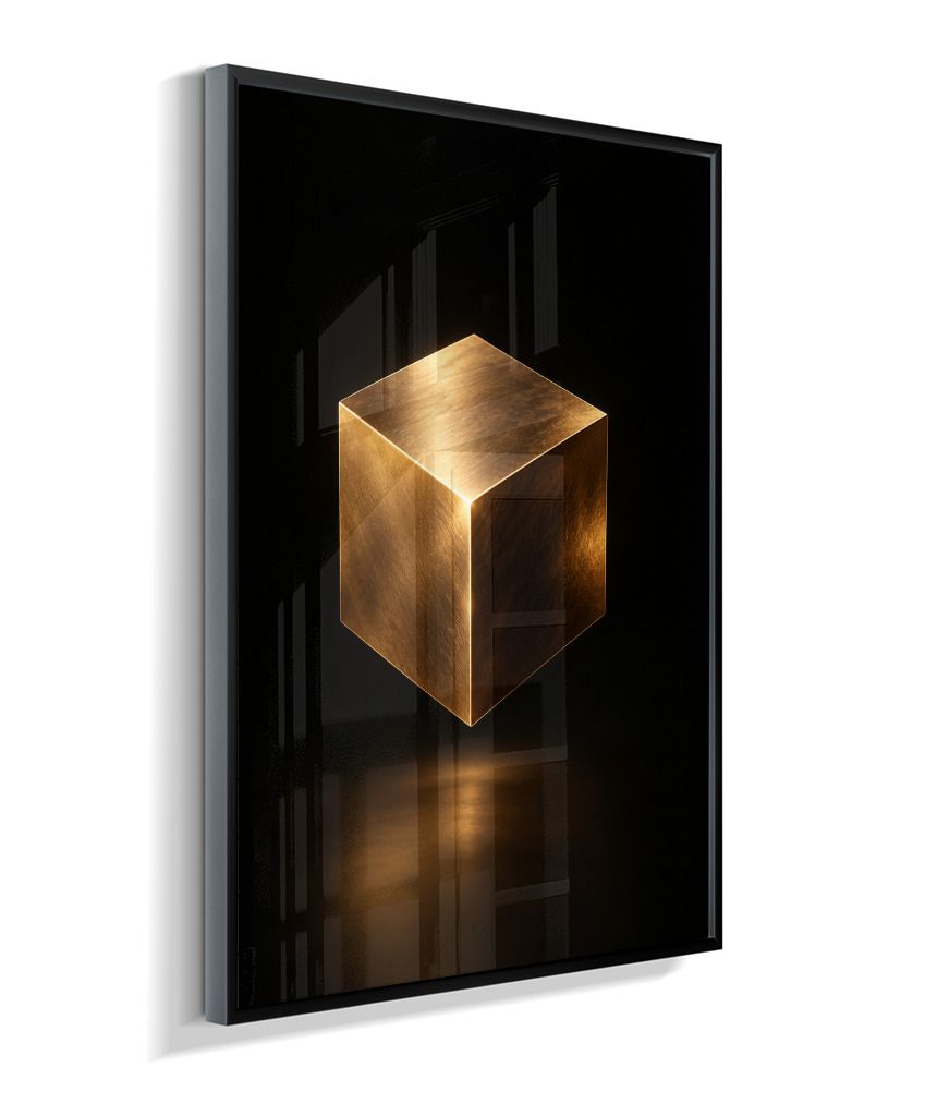 Cubo — Bronze e Preto