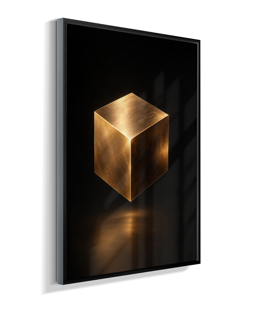 Cubo — Bronze e Preto