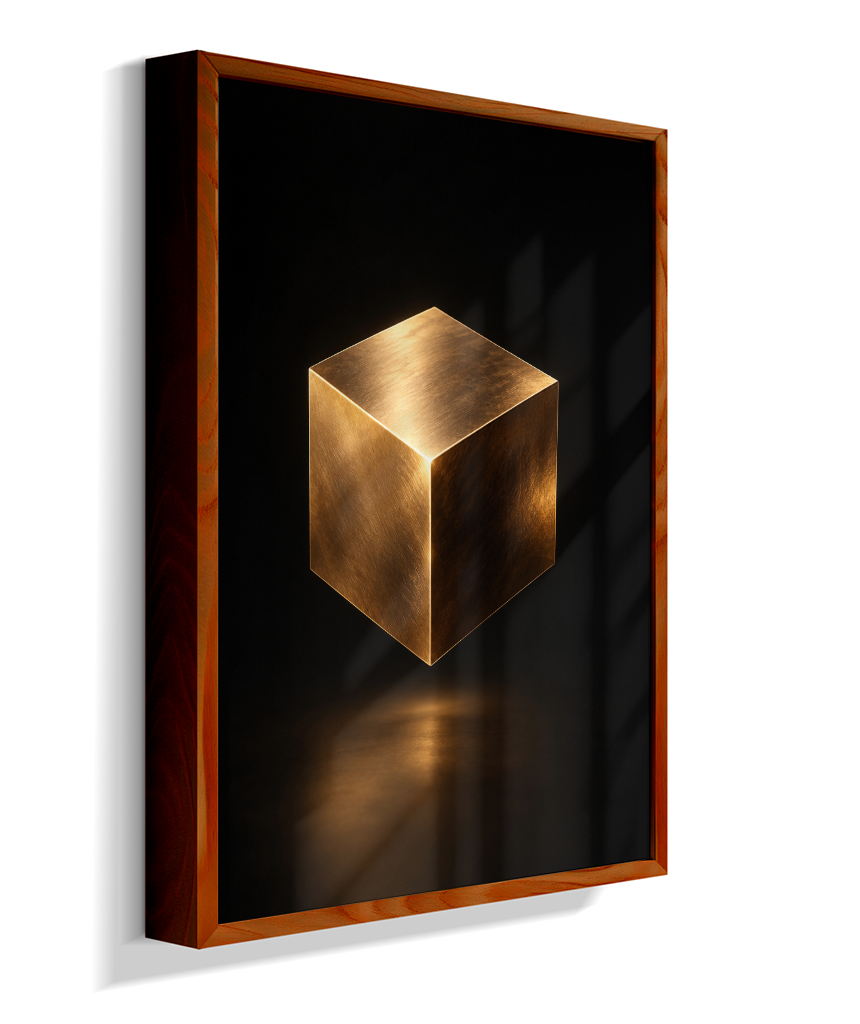 Cubo — Bronze e Preto