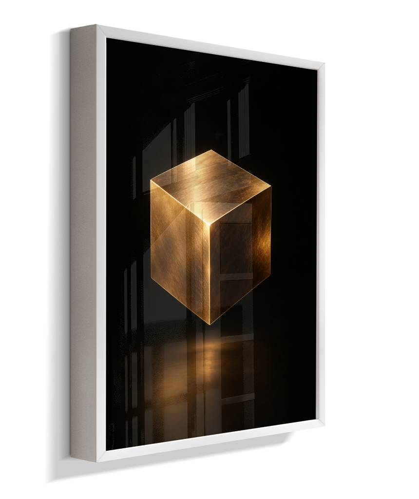 Cubo — Bronze e Preto