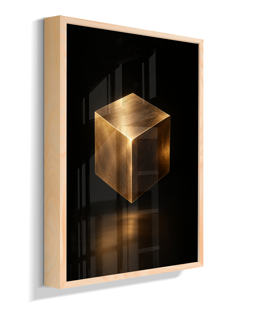 Cubo — Bronze e Preto