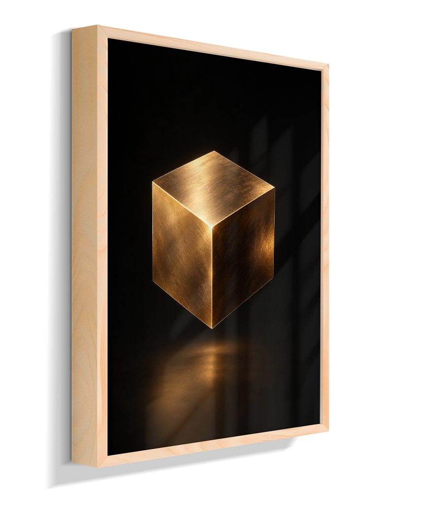 Cubo — Bronze e Preto