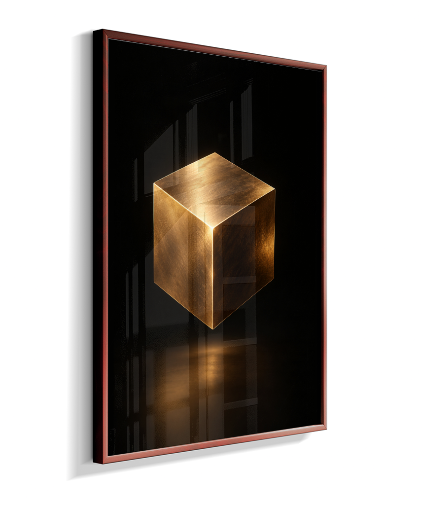 Cubo — Bronze e Preto