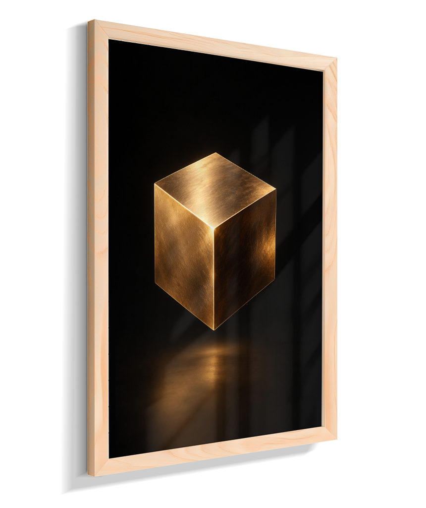 Cubo — Bronze e Preto