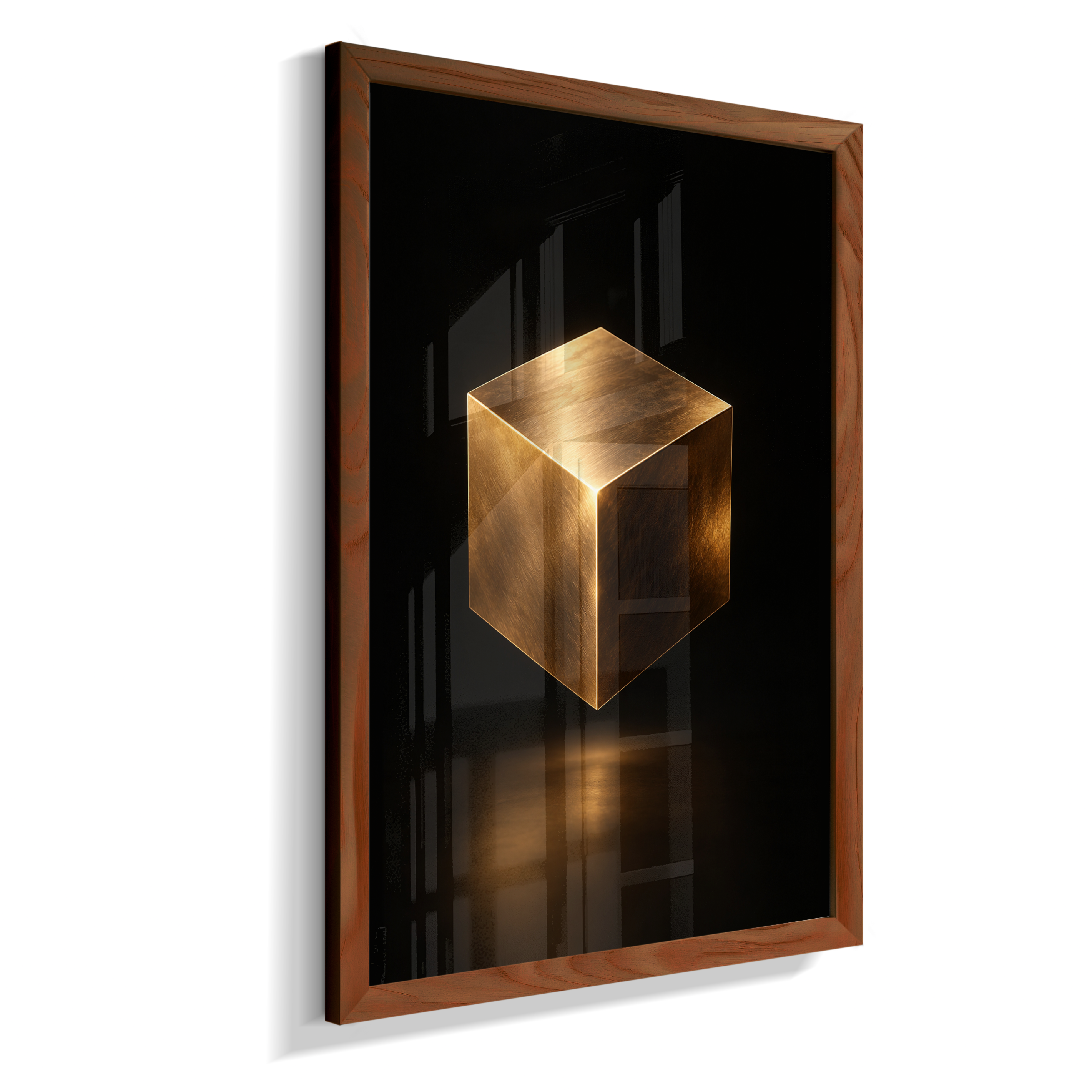 Cubo — Bronze e Preto