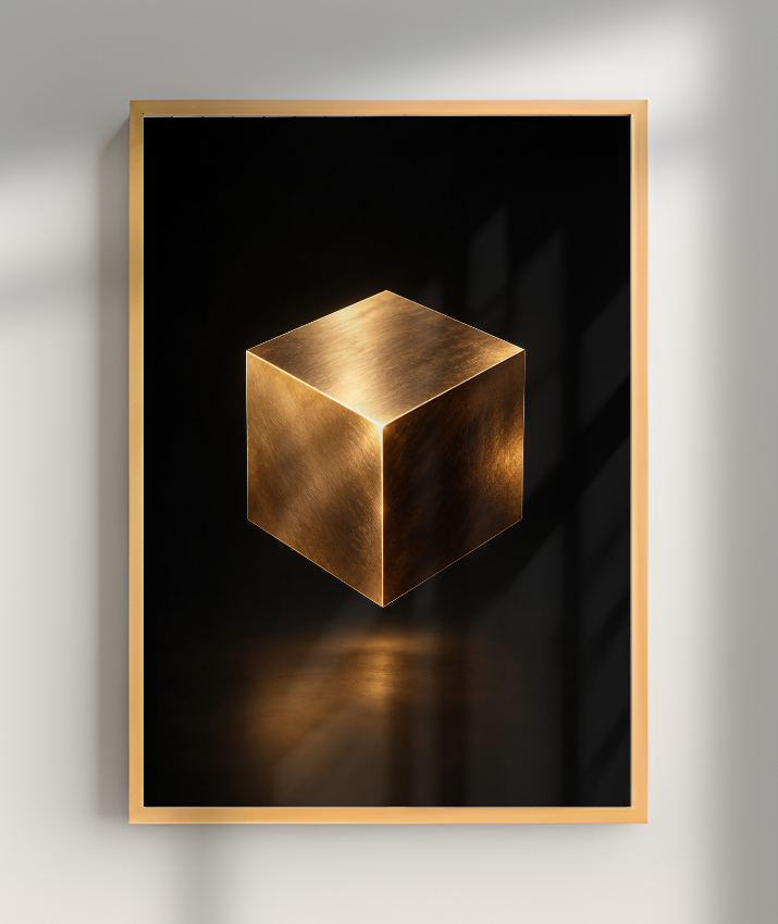 Cubo — Bronze e Preto