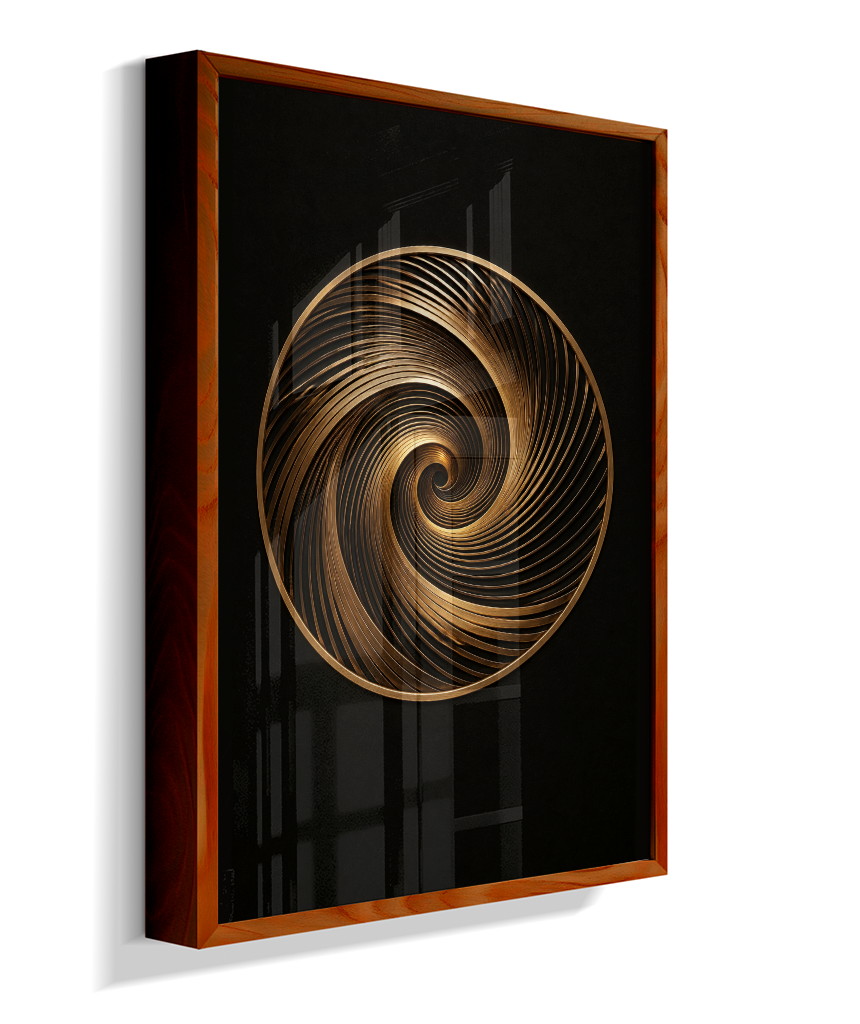 Espiral — Bronze e Preto