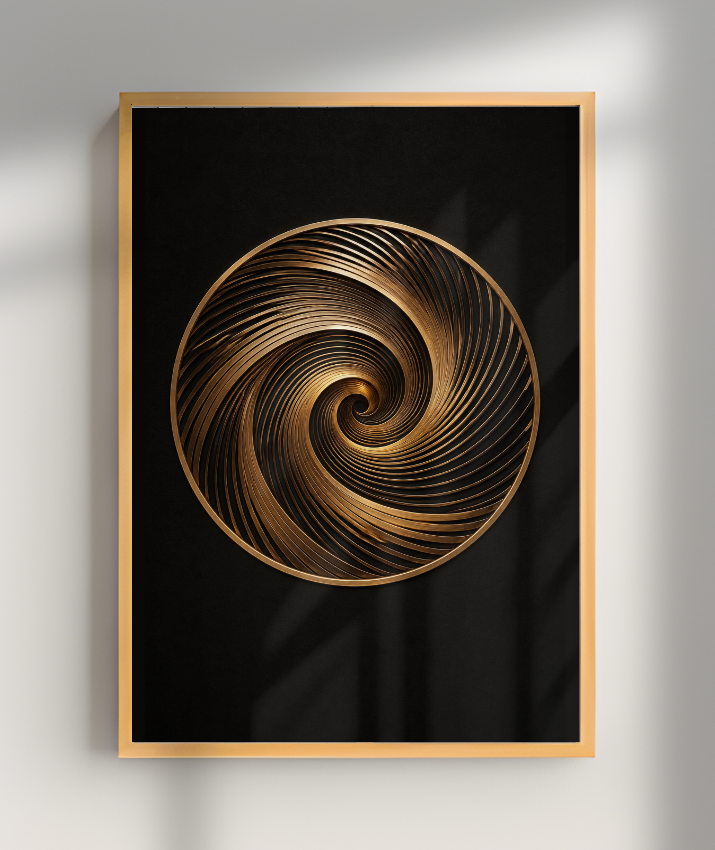 Espiral — Bronze e Preto