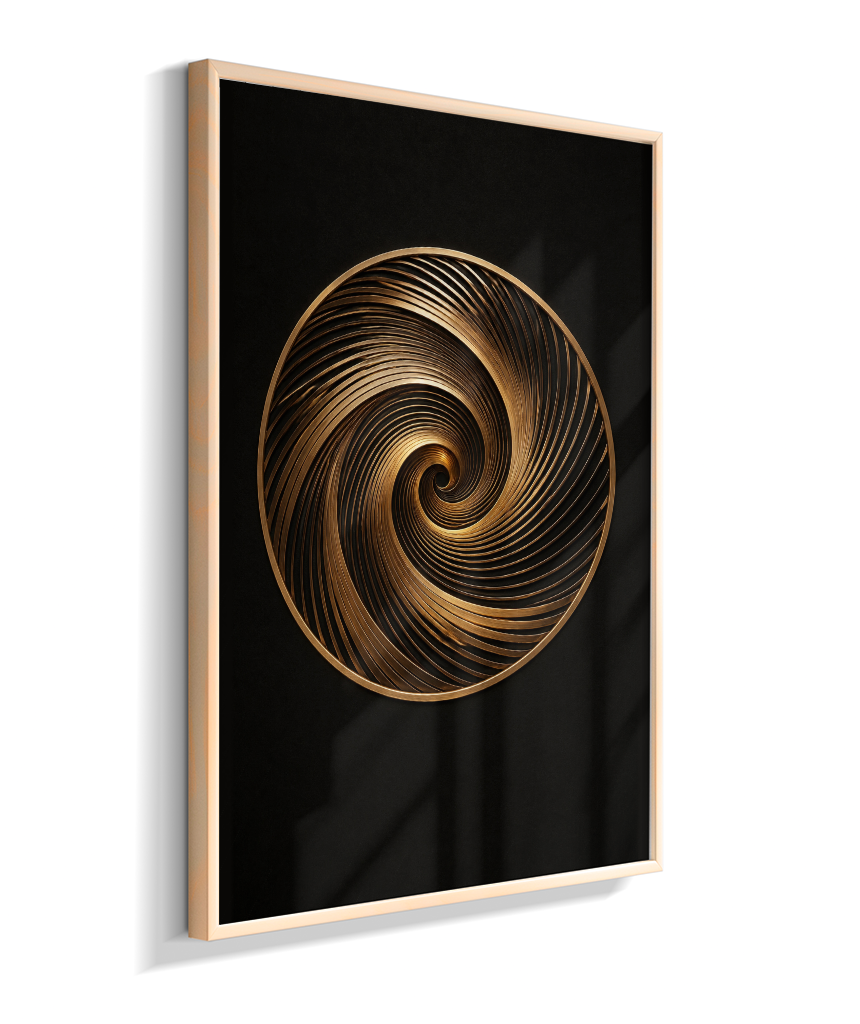Espiral — Bronze e Preto