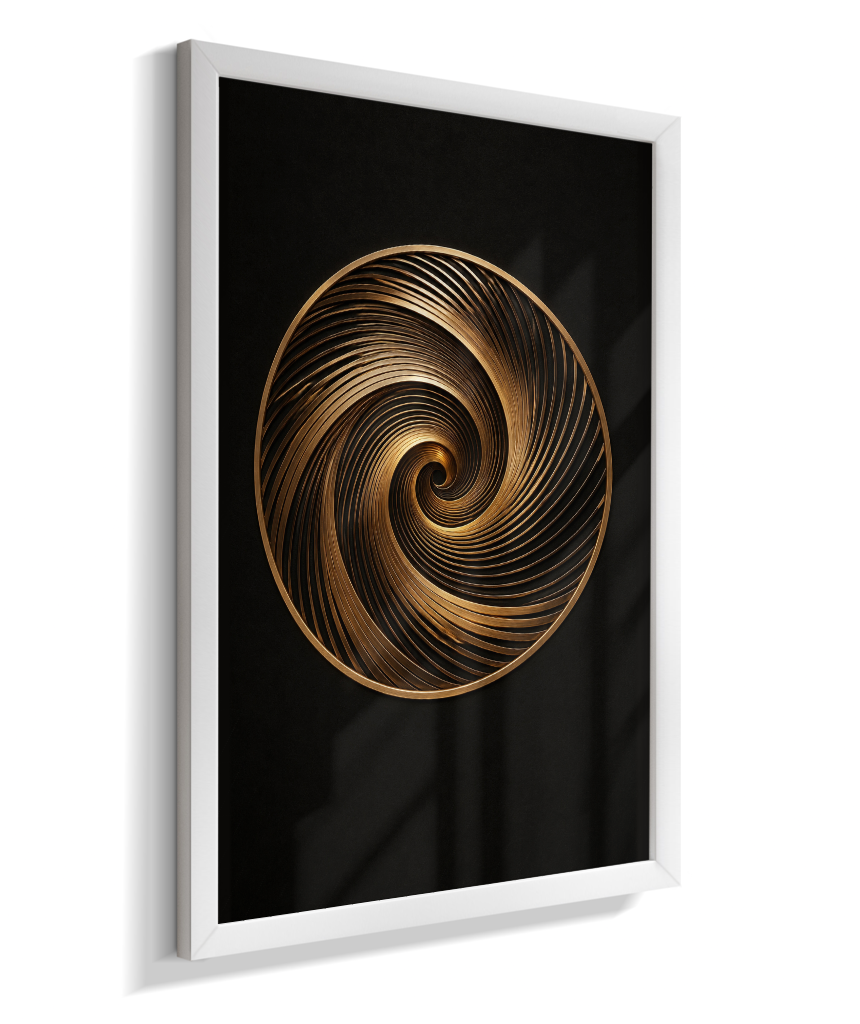 Espiral — Bronze e Preto