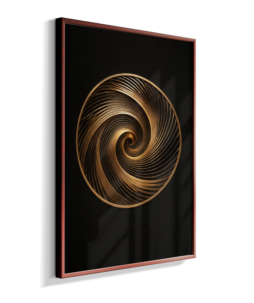 Espiral — Bronze e Preto