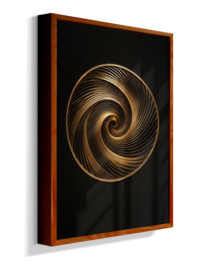 Espiral — Bronze e Preto
