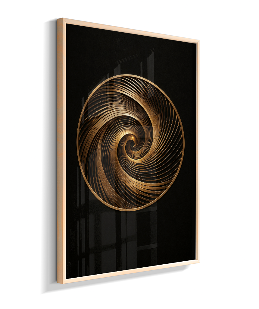 Espiral — Bronze e Preto