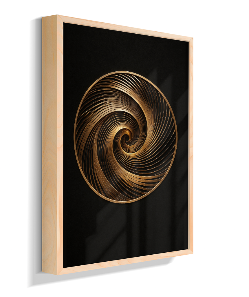 Espiral — Bronze e Preto