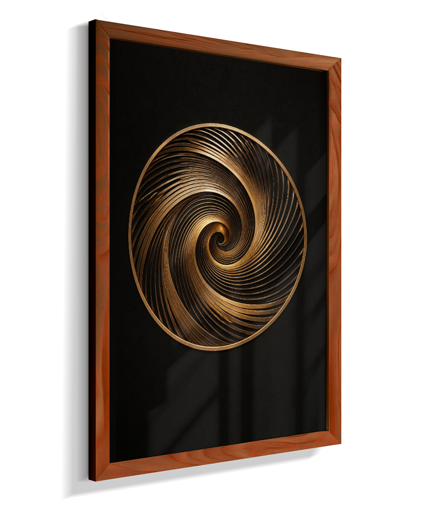 Espiral — Bronze e Preto