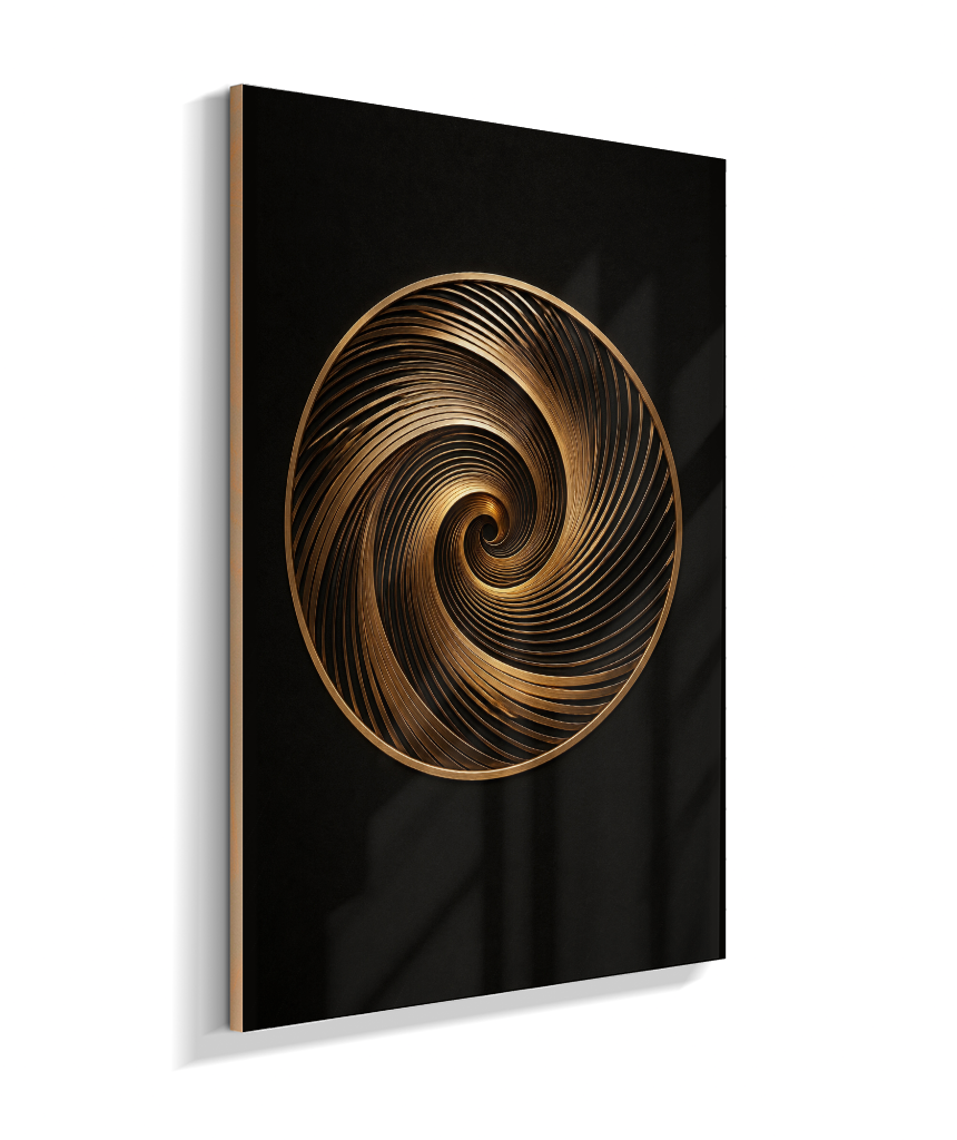 Espiral — Bronze e Preto