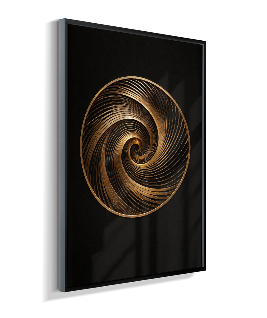 Espiral — Bronze e Preto