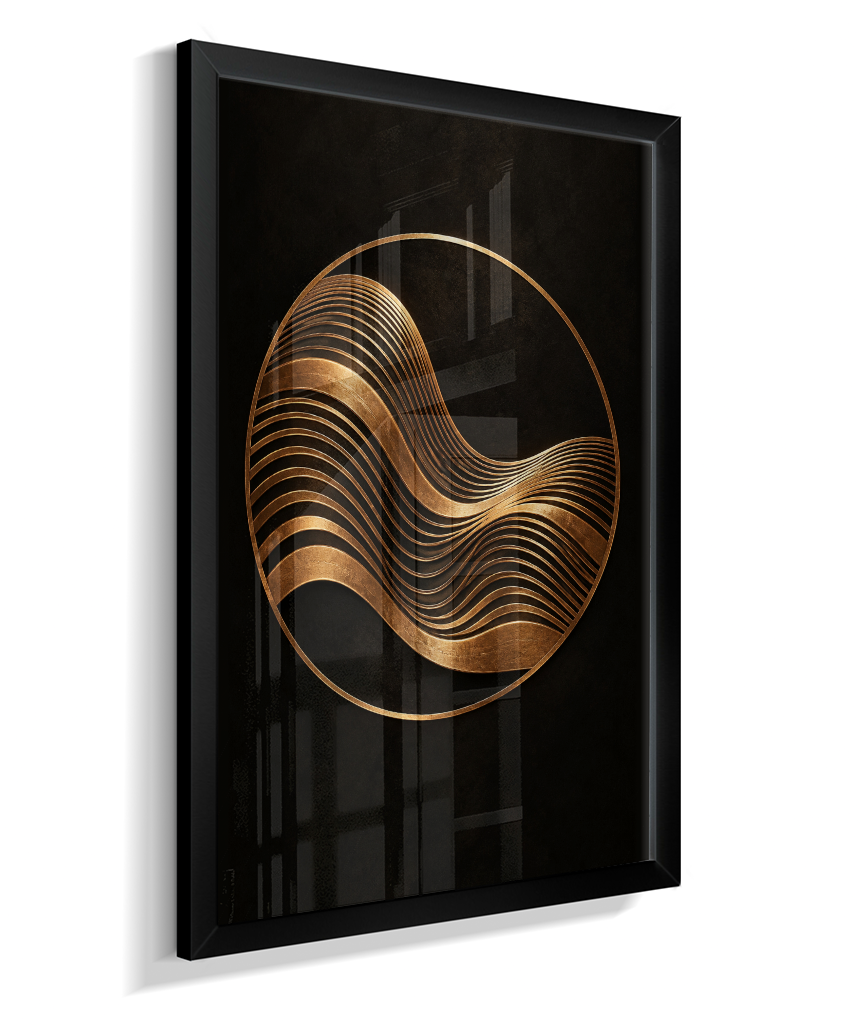 Onda Dourada — Bronze e Preto