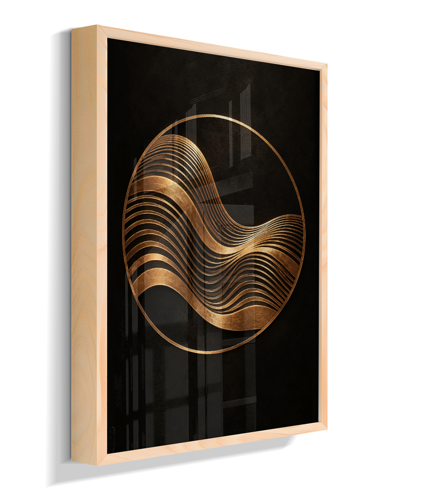 Onda Dourada — Bronze e Preto