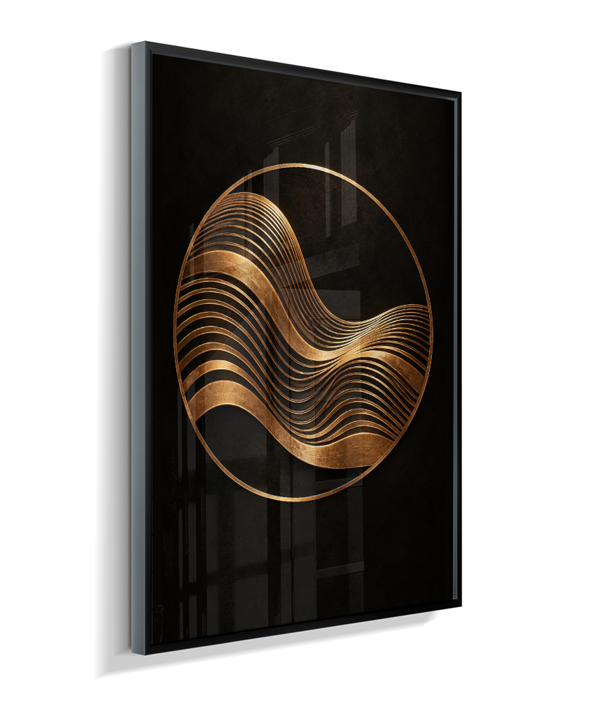Onda Dourada — Bronze e Preto