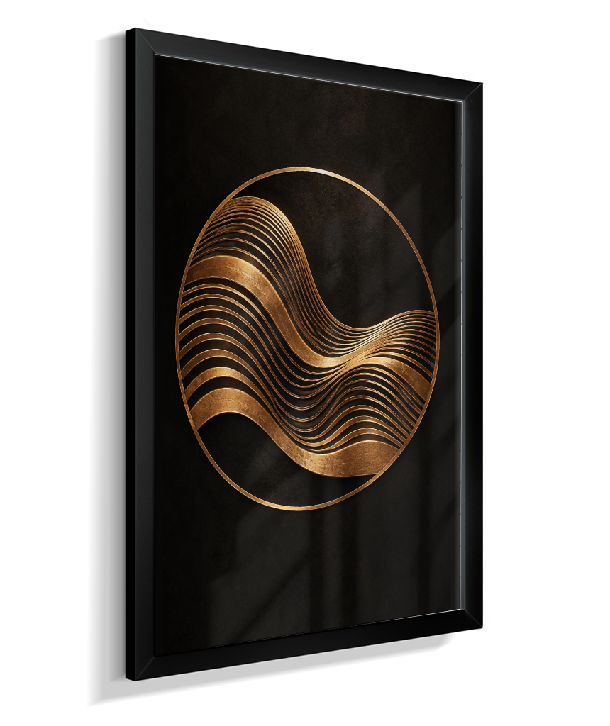 Onda Dourada — Bronze e Preto