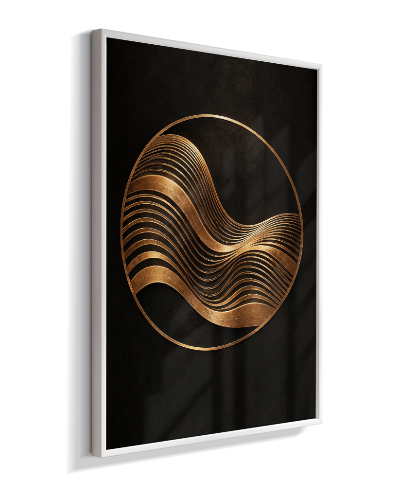 Onda Dourada — Bronze e Preto