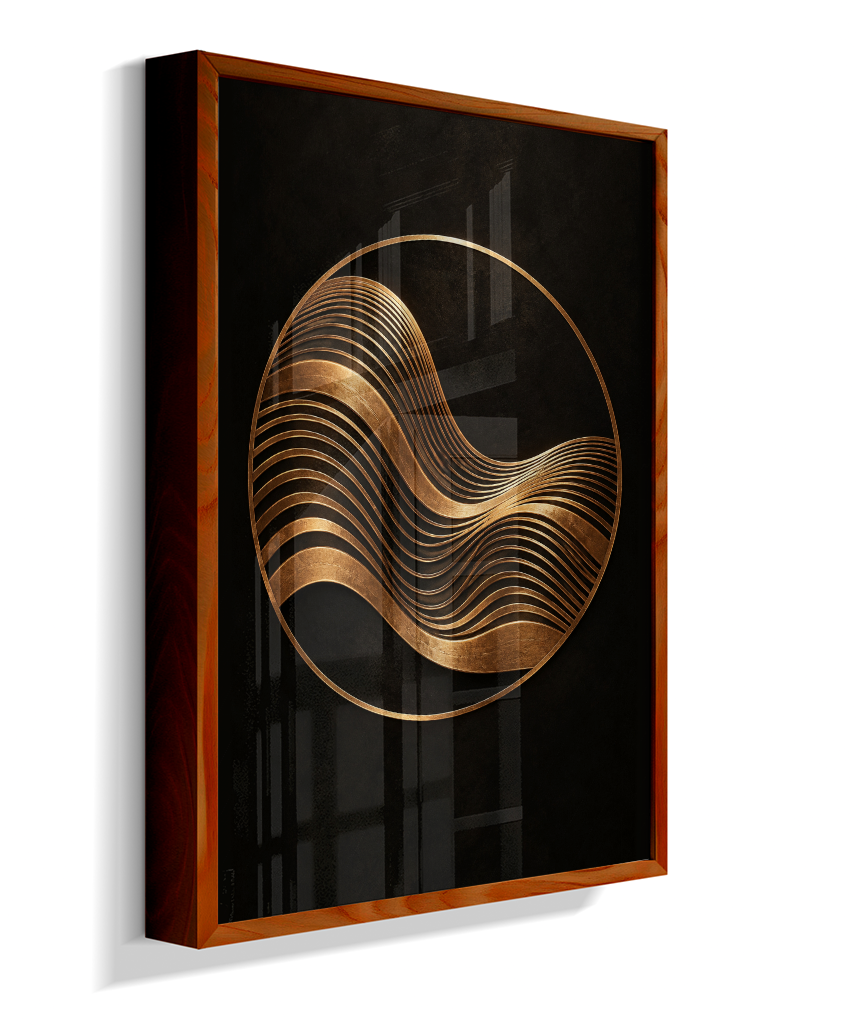 Onda Dourada — Bronze e Preto