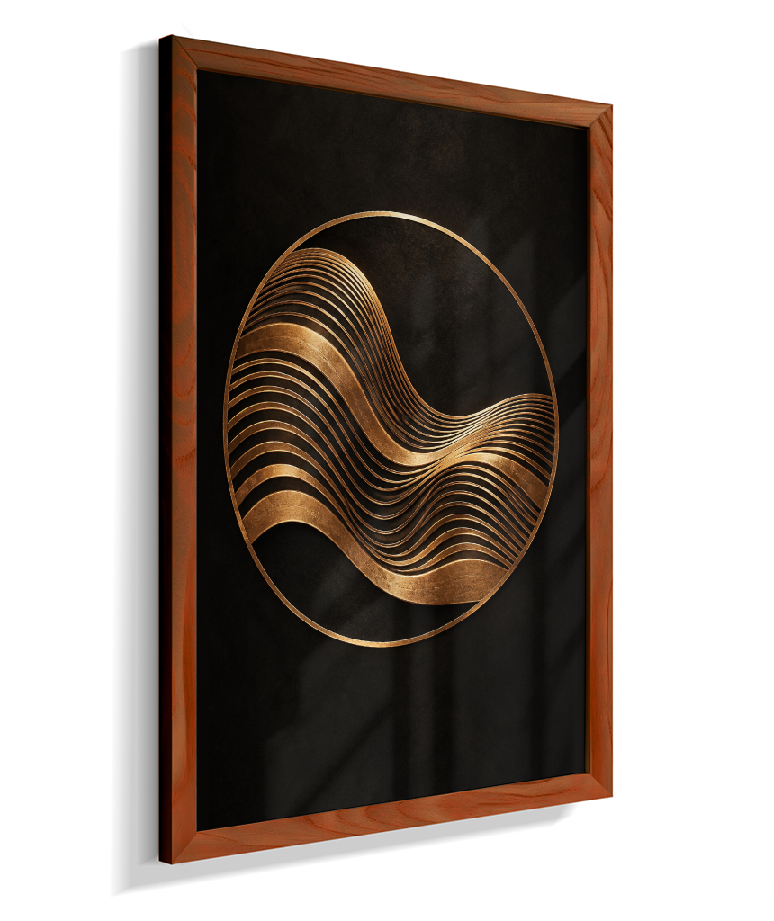 Onda Dourada — Bronze e Preto