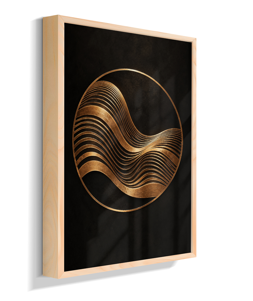 Onda Dourada — Bronze e Preto