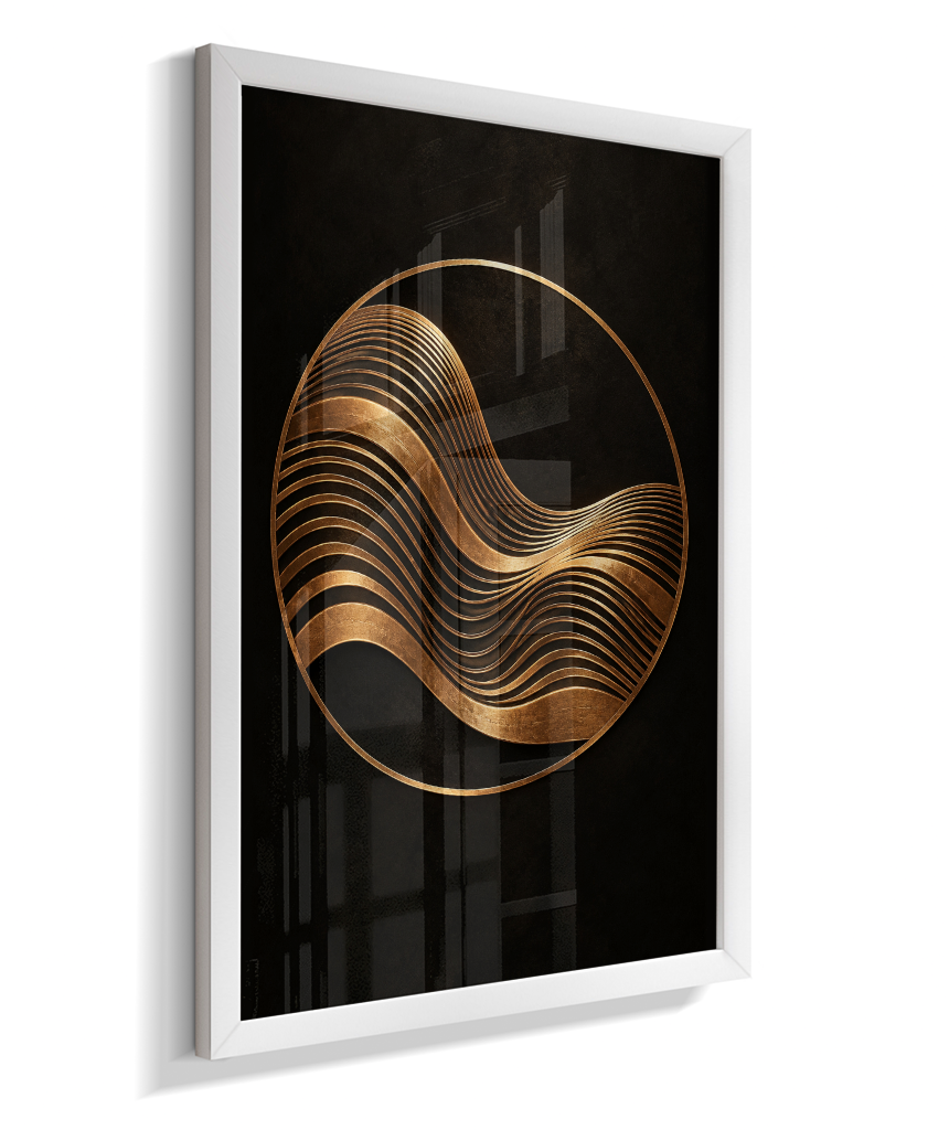 Onda Dourada — Bronze e Preto