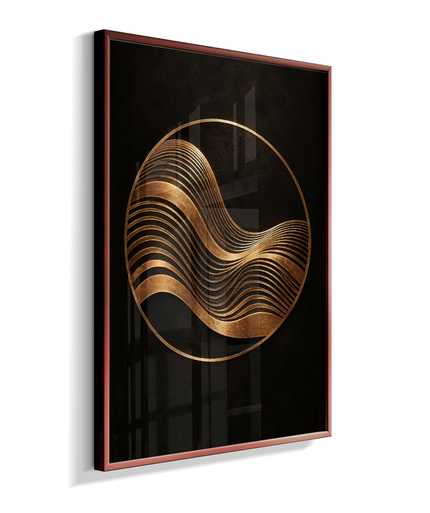 Onda Dourada — Bronze e Preto