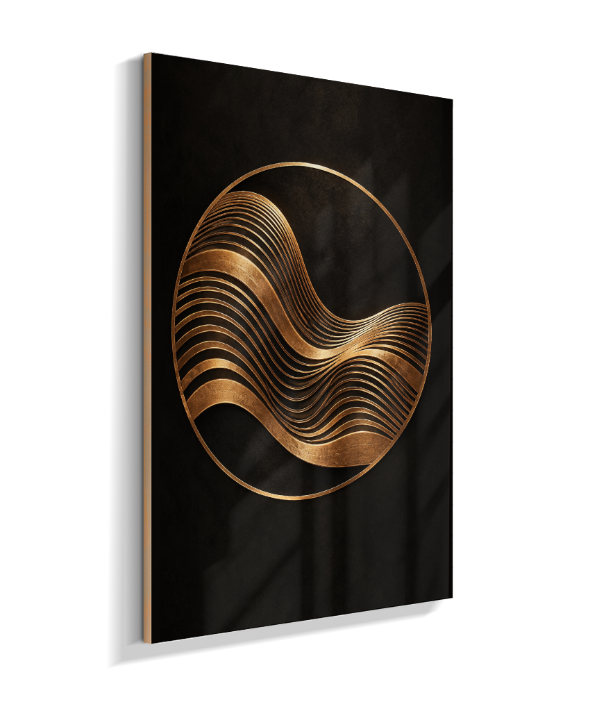 Onda Dourada — Bronze e Preto