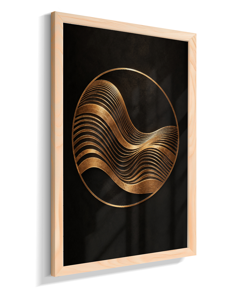 Onda Dourada — Bronze e Preto