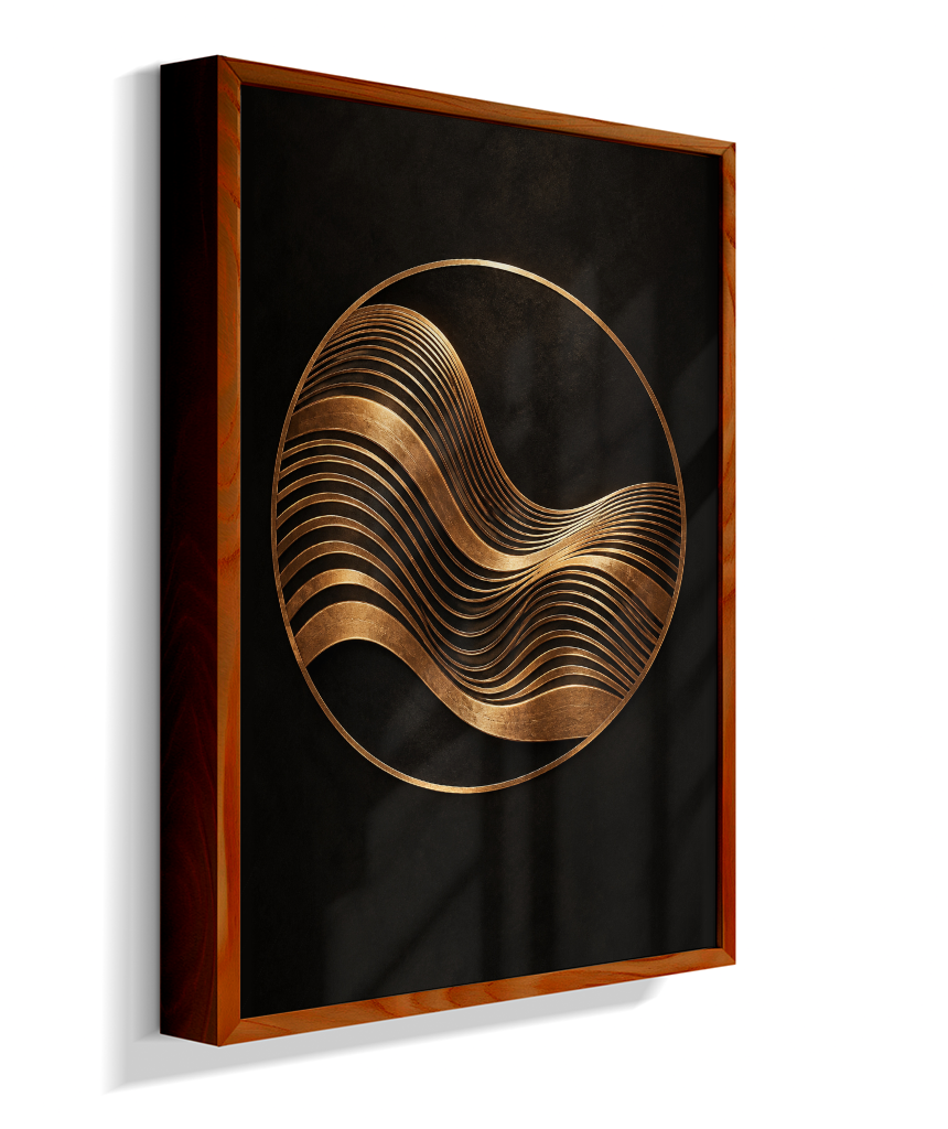 Onda Dourada — Bronze e Preto