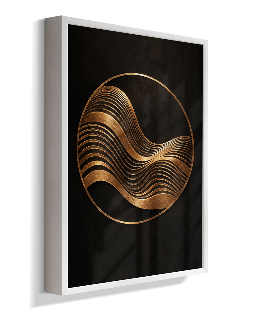 Onda Dourada — Bronze e Preto